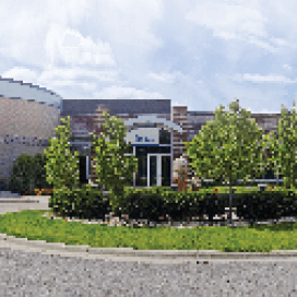Starkey History 2012 - Entrance to William F. Austin Education Center in Eden Prairie, MN