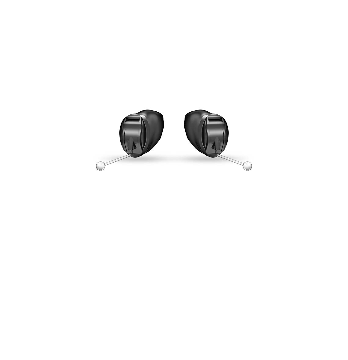 A pair of IIC hearing aids